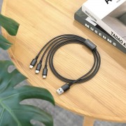 Кабель Borofone BX72 3-in-1 charging cable(iP+Type-C+Micro)