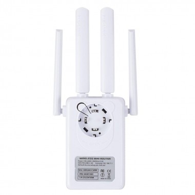 Беспроводной Wi-Fi роутер-повторитель WR09Q, 300 Мбит/с, усилитель сетевого сигнала IIEEE802.11 b/g/n с 4 анте