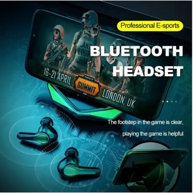 Беспроводные игровые вакуумные сенсорные наушники Bluetooth TWS PM-7 PRO STEREO с RGB-подсветкой