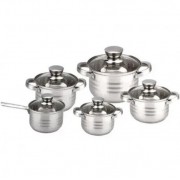 Набор кастрюль из нержавеющей стали Grandhoff GR 3837 10 предметов