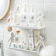 Креативная настенная полка органайзер для ванной комнаты WHITE
