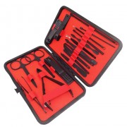 Маникюрный набор 18 предметов в футляре профессиональные инструменты для маникюра и педикюра