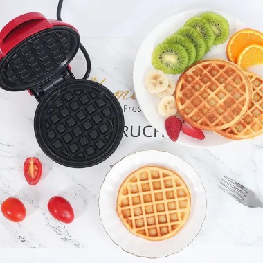 Вафельница мини для бельгийских вафель Mini Waffle Maker