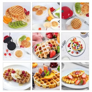 Вафельница мини для бельгийских вафель Mini Waffle Maker