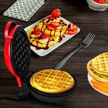 Вафельница мини для бельгийских вафель Mini Waffle Maker