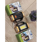 Ручной аккумуляторный фонарь на солнечной батарее GL-2289 25 W с солнечной панелью USB зарядкой-повербанком