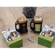 Ручной аккумуляторный фонарь на солнечной батарее GL-2289 25 W с солнечной панелью USB зарядкой-повербанком