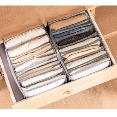Моющийся органайзер 4шт для хранения одежды в гардеробе Box For Clothes