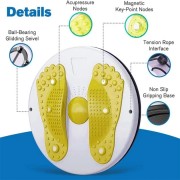 Тренажер диск для похудения талии и живота с массажем ступней LiveUP Желтый