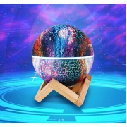 Лампа ночник на подставке Звёздное небо-планета K880