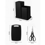 Набор ножей и кухонных принадлежностей Zepline ZP0102 (19 Предметов) Черный