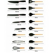 Набор ножей и кухонных принадлежностей Zepline ZP0102 (19 Предметов) Черный