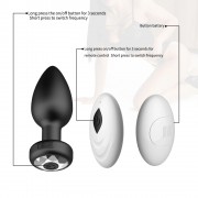 Анальная пробка с пультом дистанционного управления вибратор USB