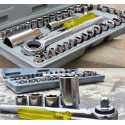 Набор инструментов из 40 предметов в кейсе для гаража и СТО M-106 Grey