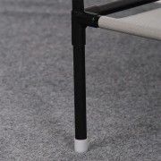 Вешалка стойка для одежды (160x112x46см) Pole / Телескопическая вешалка с полками