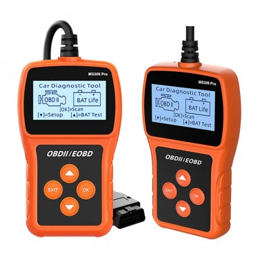 Сканер MS309PRO OBD2, диагностический инструмент, тестер аккумулятора, считыватель кодов неисправностей