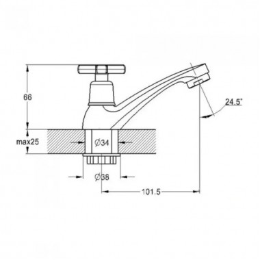 Смеситель монокран Solone кухня Jik15-A102-A