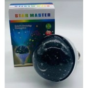 Лампа проектор звёздного неба в патрон E27 Star Master Bulb601-HX 6Вт, ночник, 3 цвета свечения, 220В