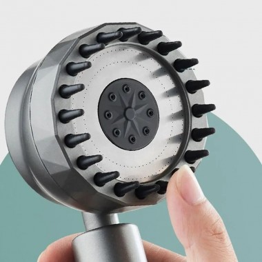 Душевая лейка массажная 4в1 Shower Head 360° кнопка выключения воды, 3 режима, массажные шипы