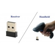 Сканер беспроводной ALEO 2011RB (MC-200WGB) receiver 2,4G+BT, image 2D, черный