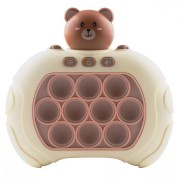 Интерактивная игрушка антистресс электронный EM Pop it PRO Консоль Quick Push 4 режима с подсветкой Коричневый