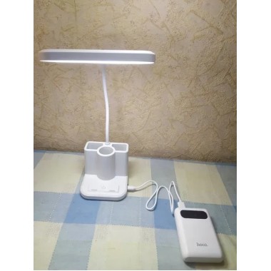 Светодиодная настольная лампа Led table lamp qp-2209-B с USB юсб теплый и холодный белый свет