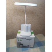 Светодиодная настольная лампа Led table lamp qp-2209-B с USB юсб теплый и холодный белый свет