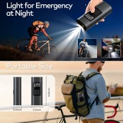 Автомобильный компрессор (насос) - портативный автокомпрессор с аккумулятором и ЖК монитором 12 В