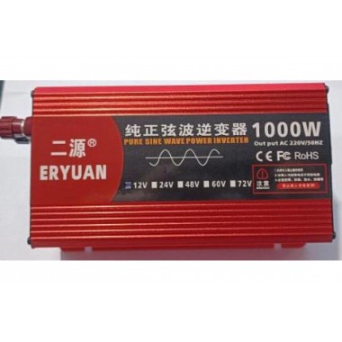 Преобразователь Инвертор Інвертор чис.синус ERYUAN AC/DC  LCD 12v 1000W Для котла