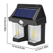Фонарь на солнечной батарее с датчиком движения Solar Wall Lamp COBA CB-228