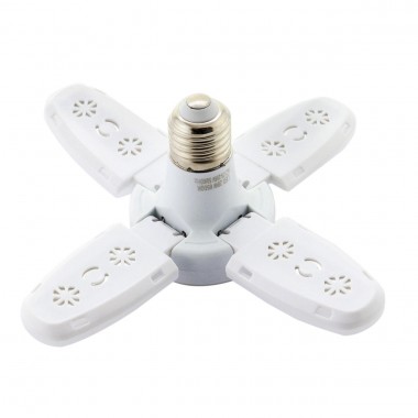 Лампочка складная светодиодная 4 лопасти E27 KK-202 Mini fan blade bulb