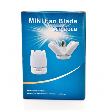 Лампочка складная светодиодная 4 лопасти E27 KK-202 Mini fan blade bulb