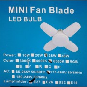 Лампочка складная светодиодная 4 лопасти E27 KK-202 Mini fan blade bulb