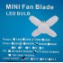 Лампочка складная светодиодная 4 лопасти E27 KK-202 Mini fan blade bulb