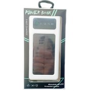 УМБ Power Bank Solar 50000mAh повербанк 4 в 1 с солнечной панелью, экраном, фонариком White