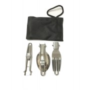 Набор туристической посуды со столовыми приборами HALIN DS-308A