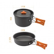 Набор туристической посуды со столовыми приборами HALIN DS-308A