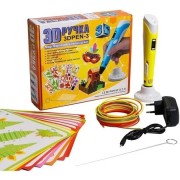 3d ручка для детского творчества 3Dpen С Lcd Экраном Полный Набор Пластик Жёлтый