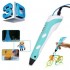 Крутая 3D-Ручка С Lcd Экраном 3Dpen Полный Набор Пластик И Трафареты Голубой Крутая 3D-Ручка С Lcd Экраном 3Dpen Полный Набор Пластик И Трафареты Голубой