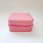 Шкатулка-органайзер для украшений, кожаная PINK Розовый