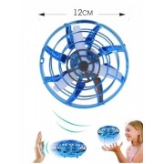 Летающий спиннер левитирующий диск UFO бумеранг светящийся с LED подсветкой Синий GS-7495