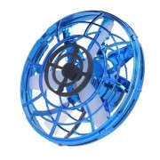 Летающий спиннер левитирующий диск UFO бумеранг светящийся с LED подсветкой Синий GS-7495