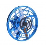 Летающий спиннер левитирующий диск UFO бумеранг светящийся с LED подсветкой Синий GS-7495