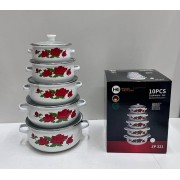 Набор эмалированных кастрюль Higher Kitchen ZP-321 каркаде набор из 10 единиц