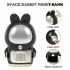 Копилка зайчик сейф, космонавт SPACE RABBIT PIGGY BANK