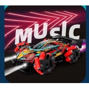 Гоночная Машинка перевёртыш на радиоуправлении (парогенератор, звук, подсветка, акум. 3,7V, пульт 2,4G)