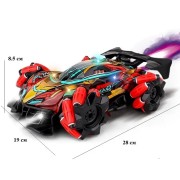 Гоночная Машинка перевёртыш на радиоуправлении (парогенератор, звук, подсветка, акум. 3,7V, пульт 2,4G)