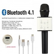 Детский беспроводной микрофон караоке Q7 USB c функцией смены голоса без чехла