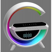 Настольная смарт лампа, ночник BT-3401 RGB Rainbow Light-Wireless Happy Light с Bluetooth колонкой + беспровод