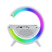 Настольная смарт лампа, ночник BT-3401 RGB Rainbow Light-Wireless Happy Light с Bluetooth колонкой + беспровод